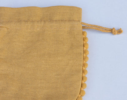 100pcs Pure Organic Designer Drawstring Pouch With Logo For Jewelry Packaging