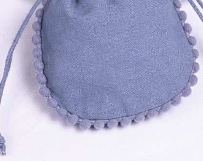 100pcs of Custom Designer Cotton Pouches With Logo, Pure Cotton Jewelry Pouches
