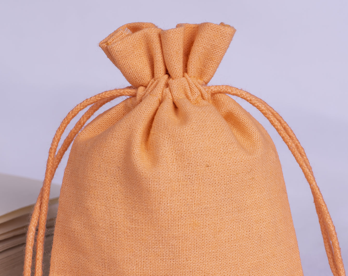 100pcs Pure Cotton Drawstring Pouch With Logo in Wholesale, Eco-Friendly Pouches