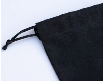 Pack Of 50 Black Suede Pouch, Custom Drawstring Bags, Custom Jewelry Bags for Packaging