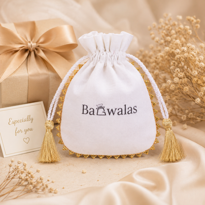 100pcs Round Lace with Tassel Gift Packaging Bags | Custom Cotton Pouches for Brands