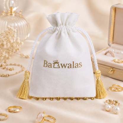 100pcs Bottom Lace Cotton Jewelry Pouches with Tassel | Branded Packaging Bags for Jewelry Brands