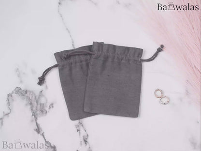 100pcs Cotton Drawstring Jewelry Pouch With Logo in Wholesale & Bulk
