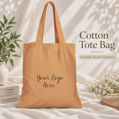 25pcs - Cotton Tote Bag With Company Logo for Everyday Use