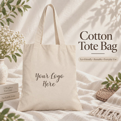 25pcs - Cotton Trade Show Tote Bag With Custom Company Logo