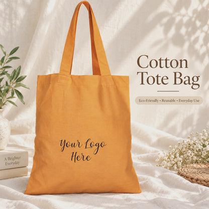 Custom Logo Cotton Tote Bag for Business and Events - 25pcs