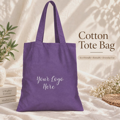 25pcs - Cotton Shopping Tote Bag With Your Custom Brand Logo