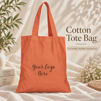 25pcs - Branded Cotton Market Tote Bag for Shops and Events