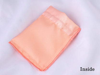 100pcs Superior Satin Drawstring Pouch With Logo in Wholesale
