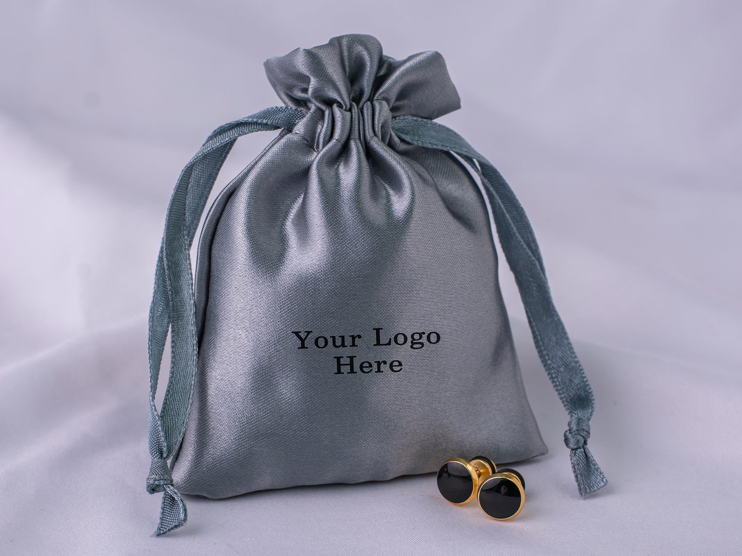 100pcs Satin Drawstring Pouch With Logo in Wholesale & Bulk